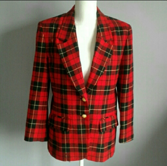 pendleton plaid blazer